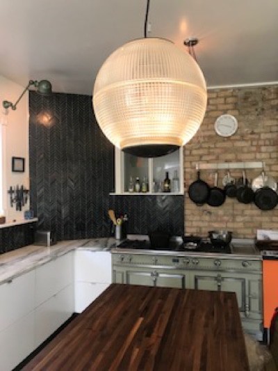 repurposed parisian street lamp