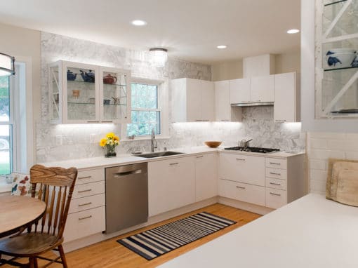 White and Modern Kitchen Renovation