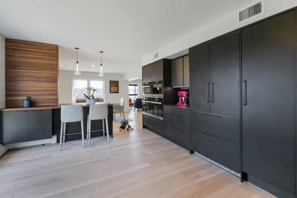 scandinavian kitchens with black cabinetry
