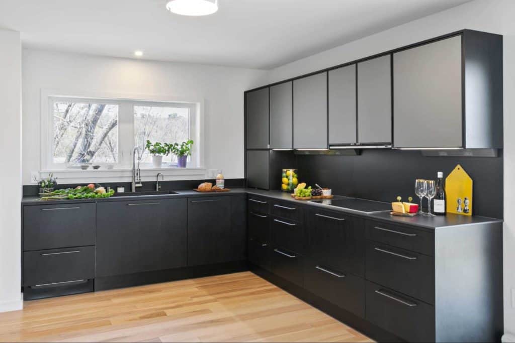 bold and black kitchen cabinet ideas